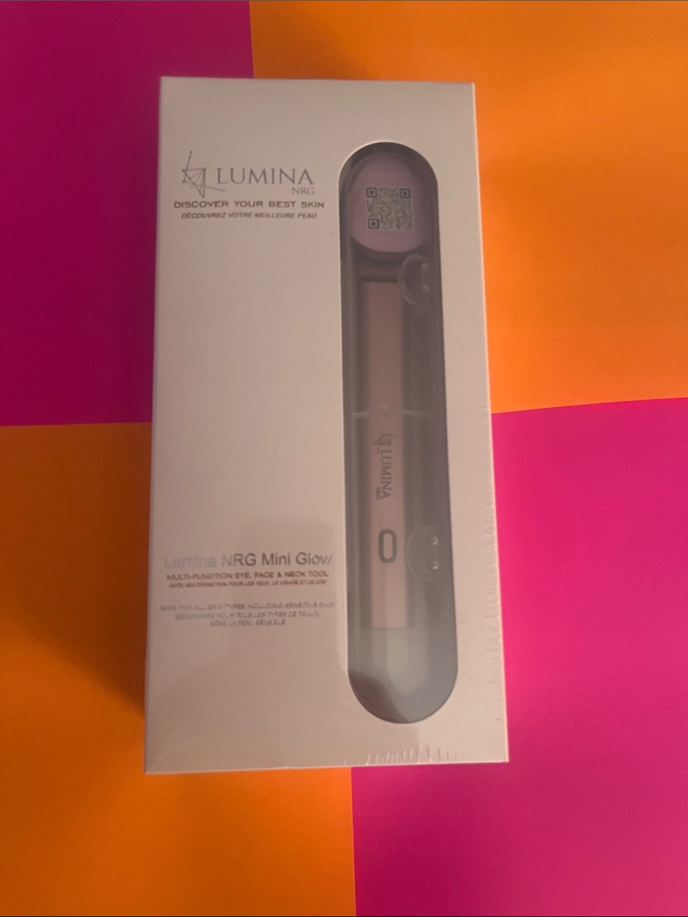 Lumina NRG Mini Glow Facial Tool — Rose Gold